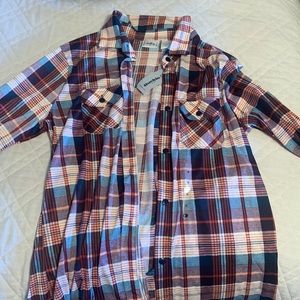 Womens buckle flannel